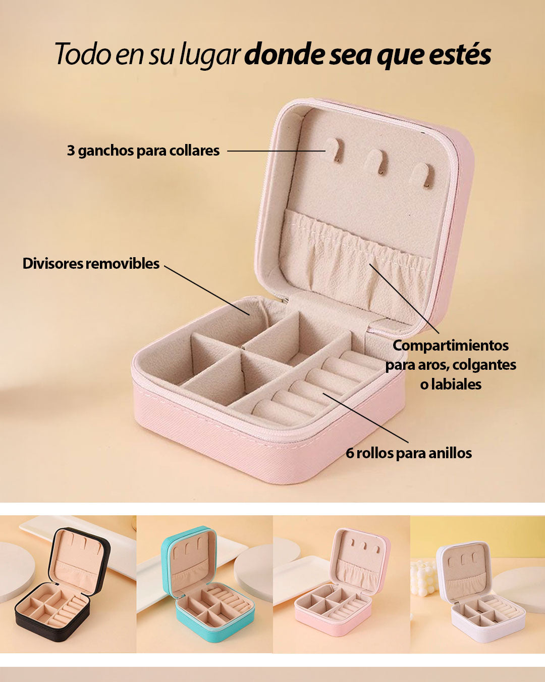 JOYERO ORGANIZADOR PORTÁTIL