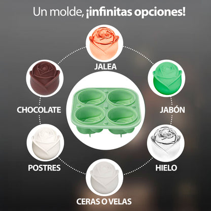 Molde Multiuso En Forma De Rosas
